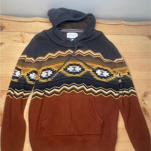 Men's Multicolor Patterned Pullover Sweater